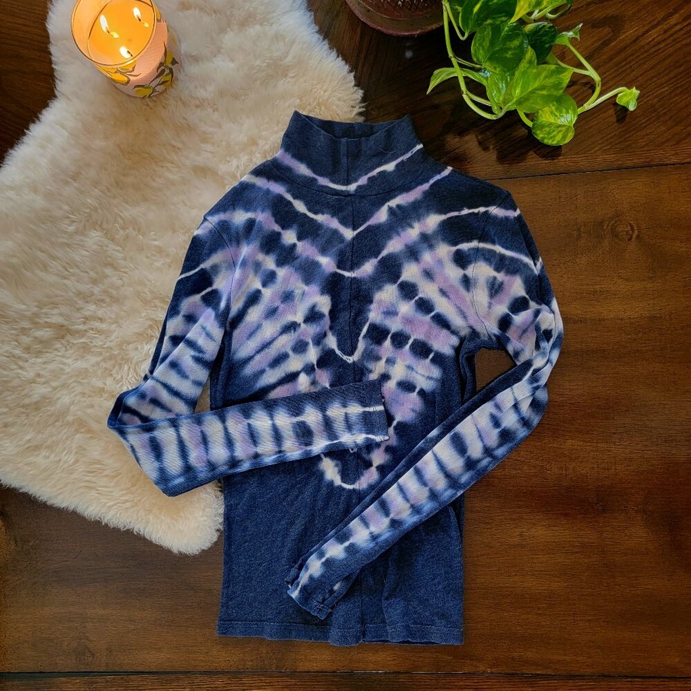 Free People Tie-Dye Long Sleeve Top.